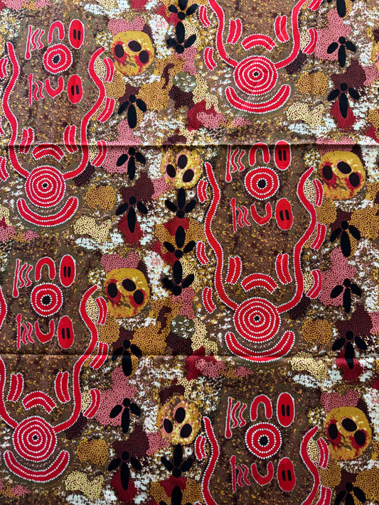 Animal Tracks in Reds