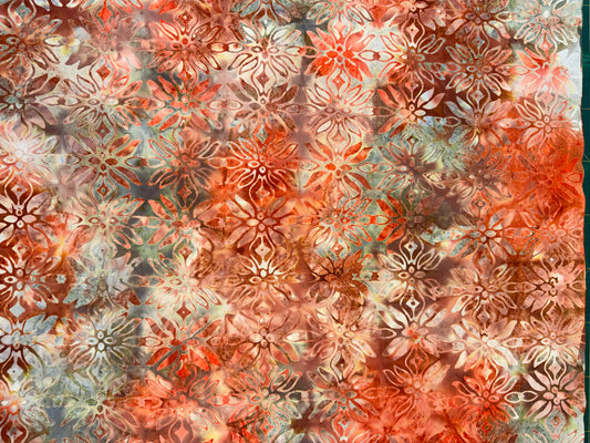Batik Earth BA-1958 Oranges and Browns