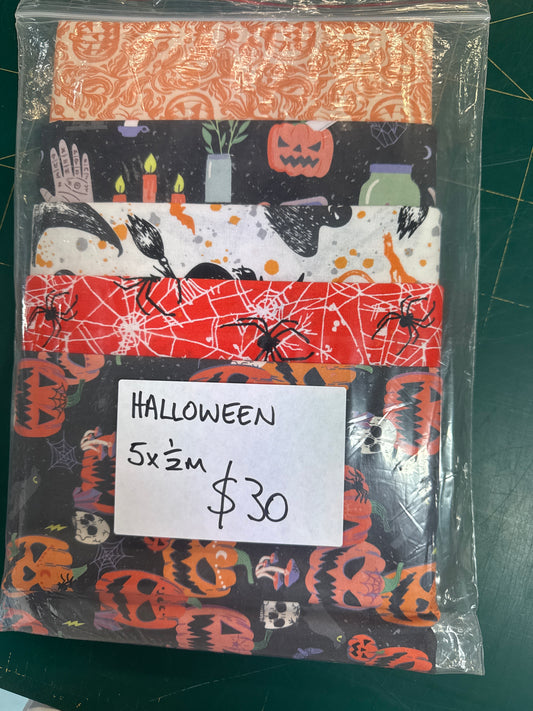 Halloween Fabric Pack - 4 x 1/2m