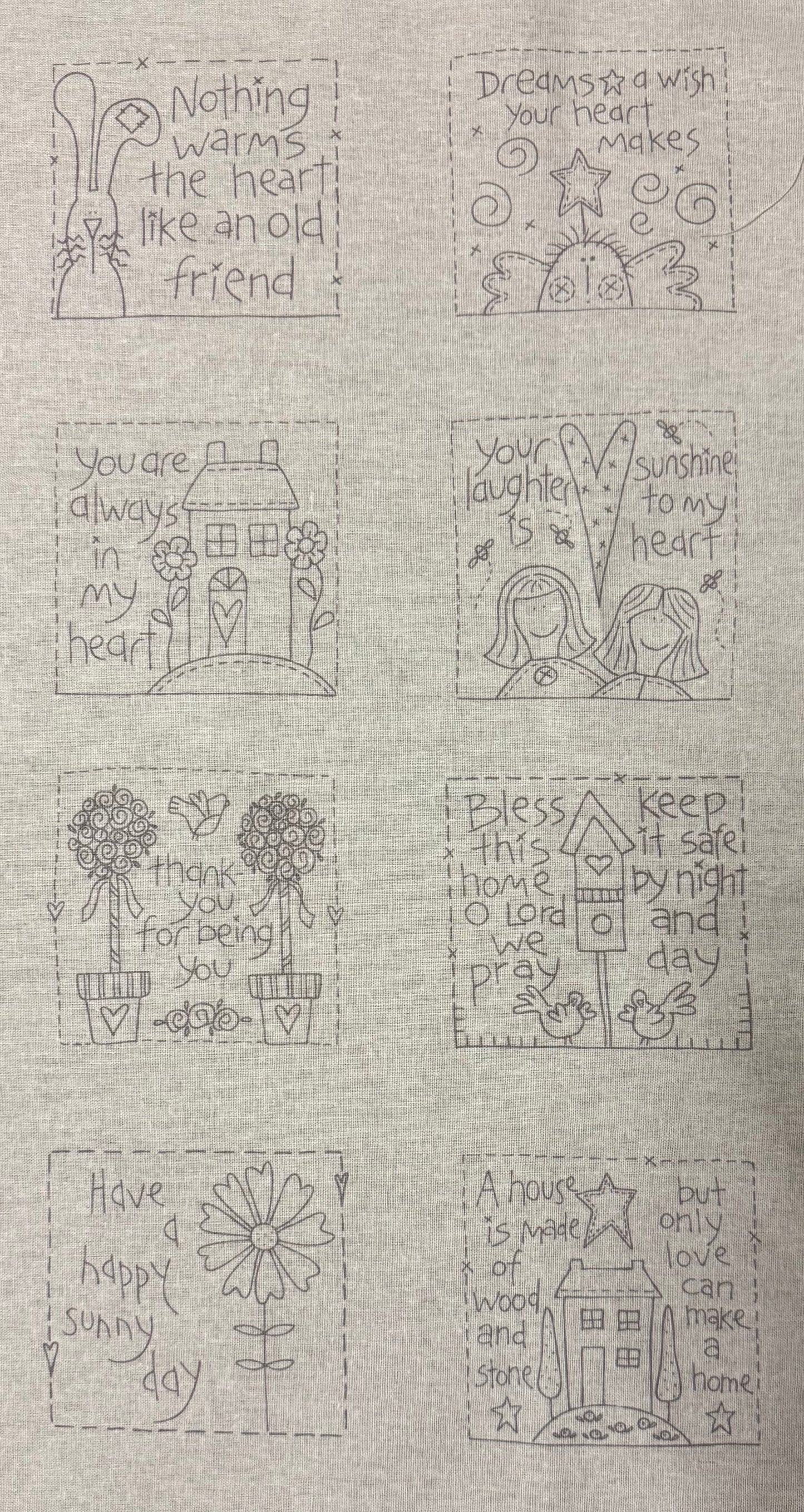DV7640 Sweet Sentiments Stitchery