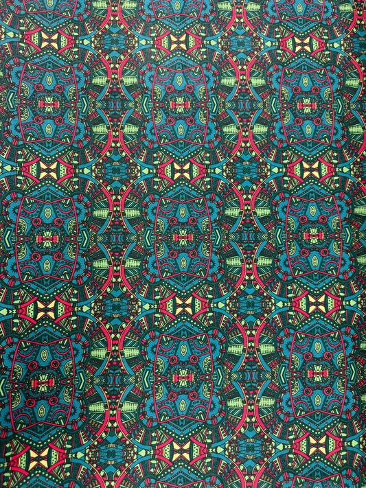 Ancient Horizons - Aztec Tribal - Blue and Red