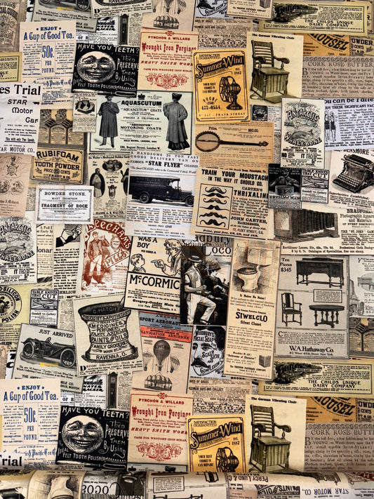 UNO Vintage Newspaper Clippings DV6879