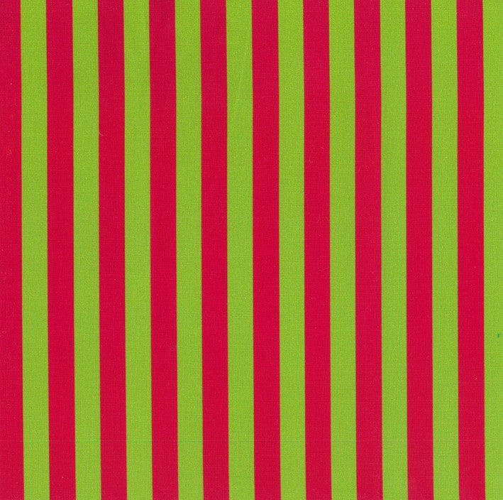 Blockstar Retro Fabric 1/2" Stripe Block BF-10 Green/Red