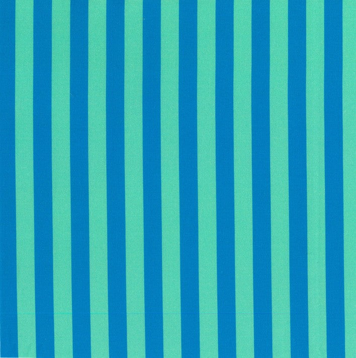 Blockstar Retro Fabric 1/2" Stripe Block BF-11 Blue/Green
