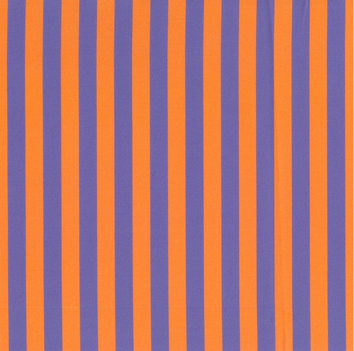 Blockstar Retro Fabric 1/2" Stripe Block BF-15 Purple/Orange