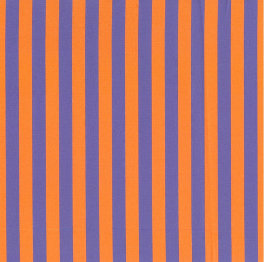 Blockstar Retro Fabric 1/2" Stripe Block BF-15 Purple/Orange