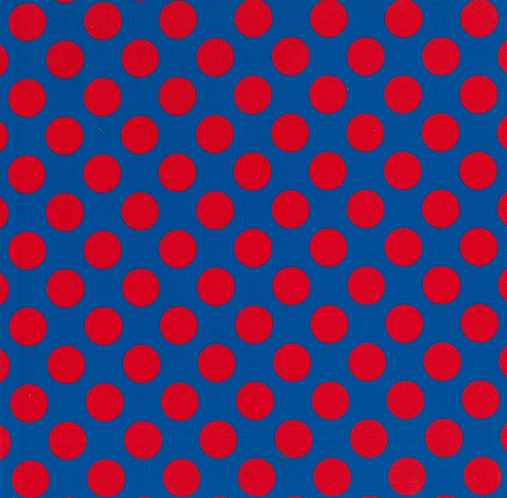 Blockstar Retro Fabric Spot Block BF-17 Blue/Red