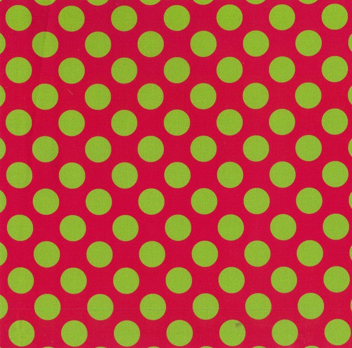 Blockstar Retro Fabric Spot Block BF-18 Green/Red