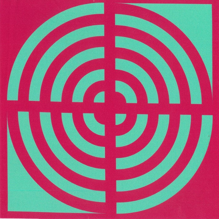 Blockstar Retro Fabric Circle Block BF-4 Red/Green