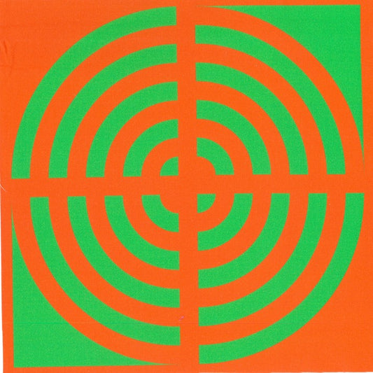 Blockstar Lollipop Fabric Circle Block BF-49 Orange/Green
