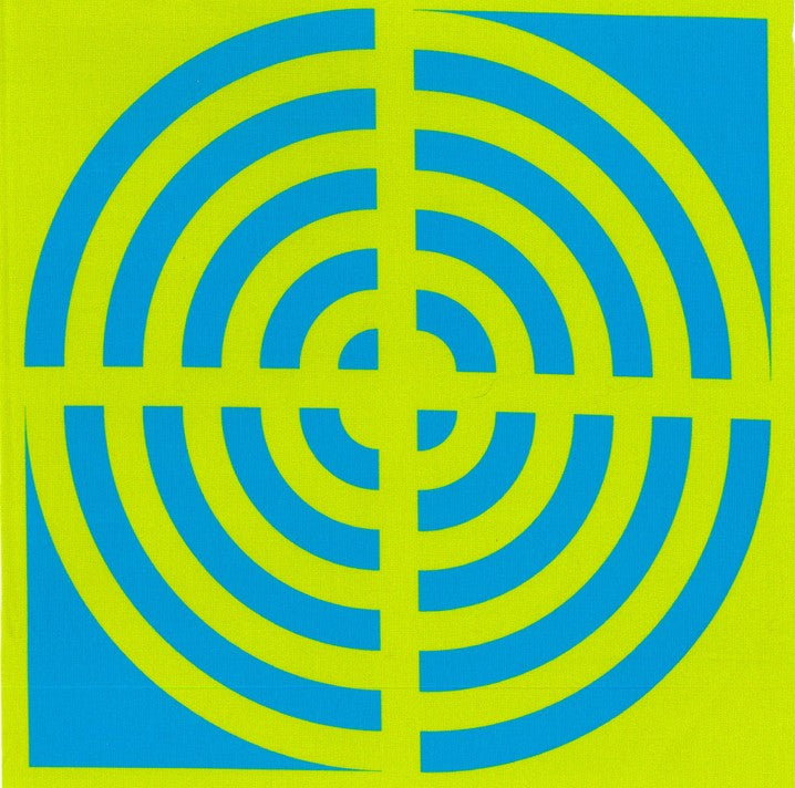 Blockstar Retro Fabric Circle Block BF-5 Green/Blue