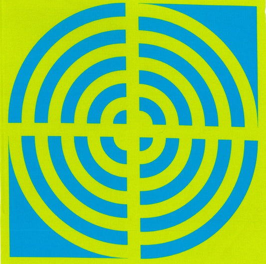 Blockstar Retro Fabric Circle Block BF-5 Green/Blue