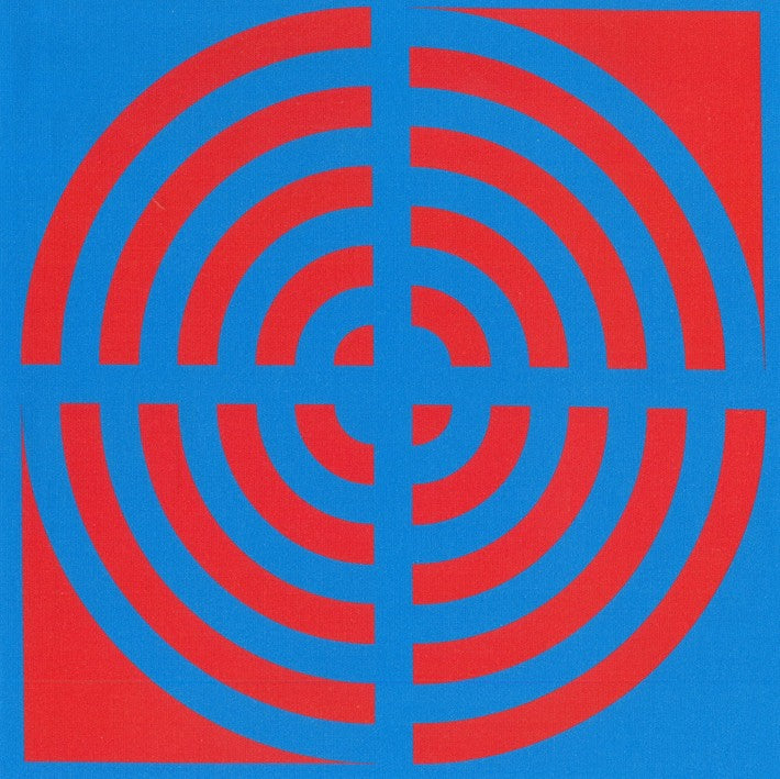Blockstar Lollipop Fabric Circle Block BF-50 Red/Blue