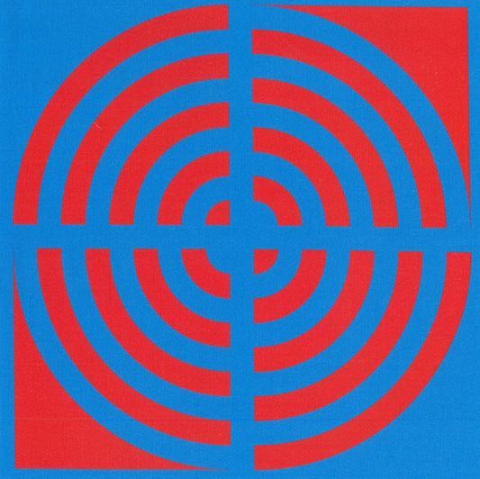 Blockstar Lollipop Fabric Circle Block BF-50 Red/Blue