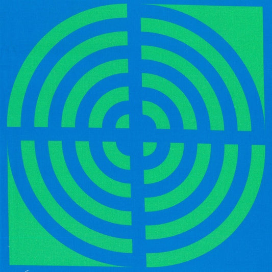 Blockstar Lollipop Fabric Circle Block BF-53 Blue/Green