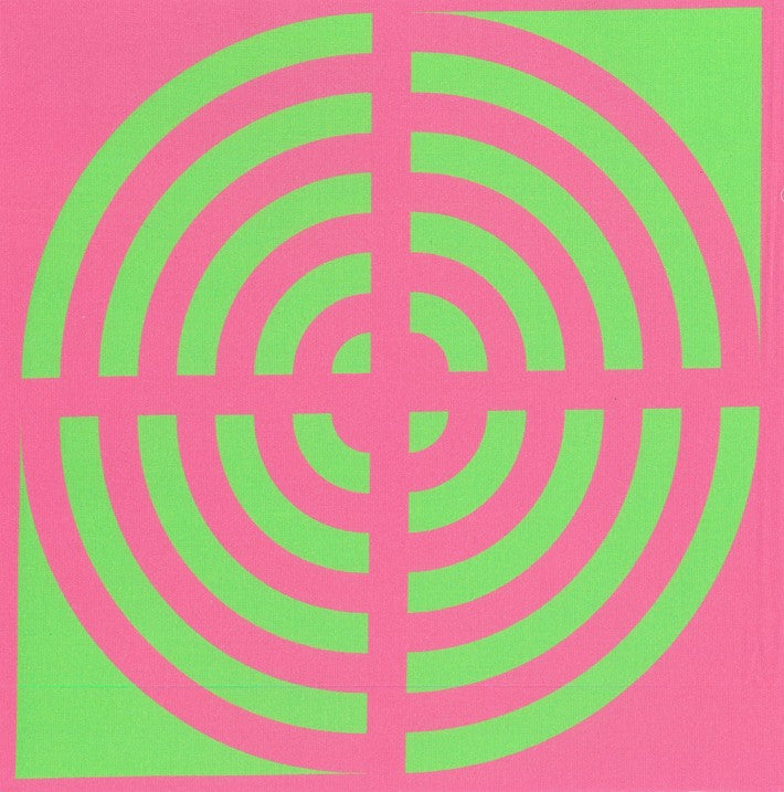 Blockstar Lollipop Fabric Circle Block BF-54 Pink/Green