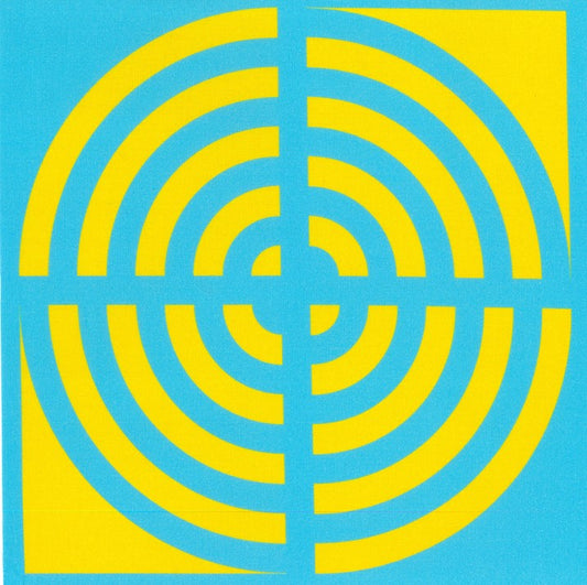 Blockstar Lollipop Fabric Circle Block BF-55 Blue/Yellow