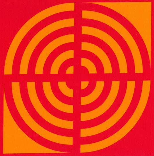 Blockstar Lollipop Fabric Circle Block BF-57 Red/Orange