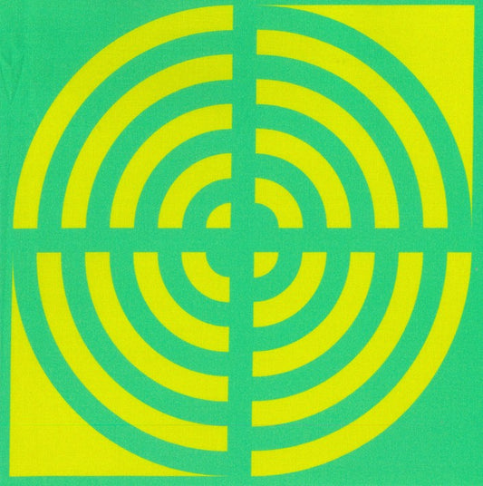 Blockstar Lollipop Fabric Circle Block BF-58 Green/Light Green