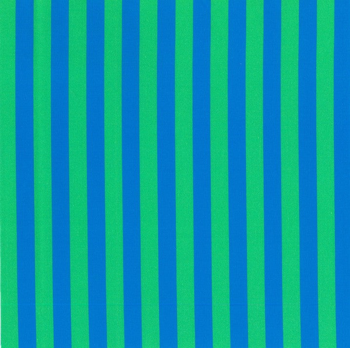 Blockstar Lollipop Fabric 1/2" Stripe Block BF-63 Blue/Green