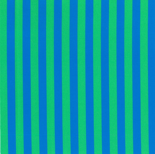 Blockstar Lollipop Fabric 1/2" Stripe Block BF-63 Blue/Green