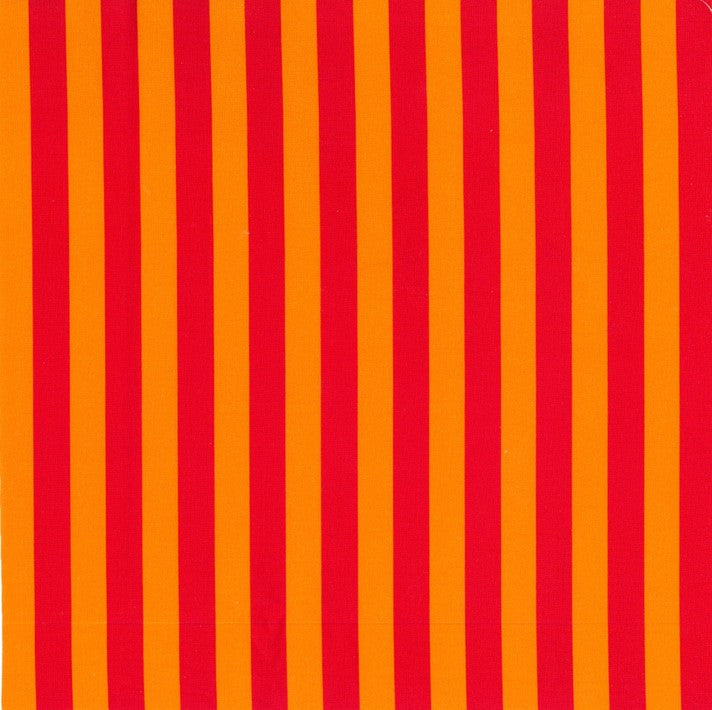 Blockstar Lollipop Fabric 1/2" Stripe Block BF-67 Red/Orange
