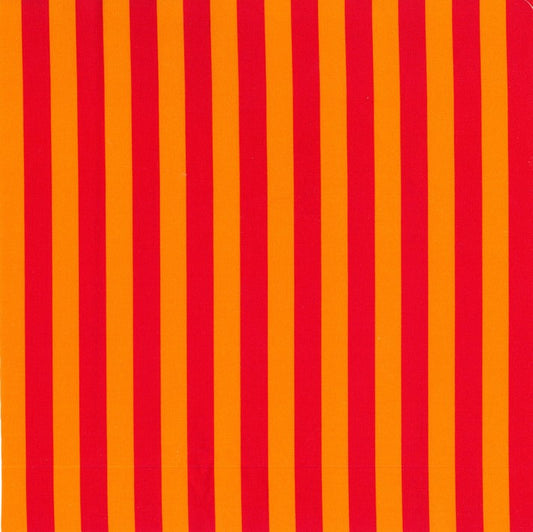 Blockstar Lollipop Fabric 1/2" Stripe Block BF-67 Red/Orange