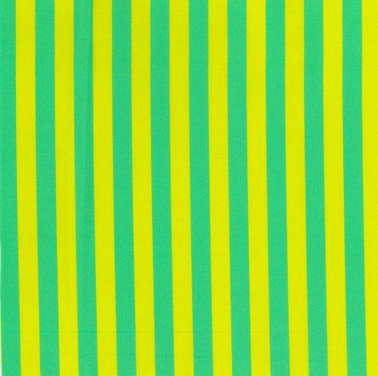 Blockstar Lollipop Fabric 1/2" Stripe Block BF-68 Green/Light Green