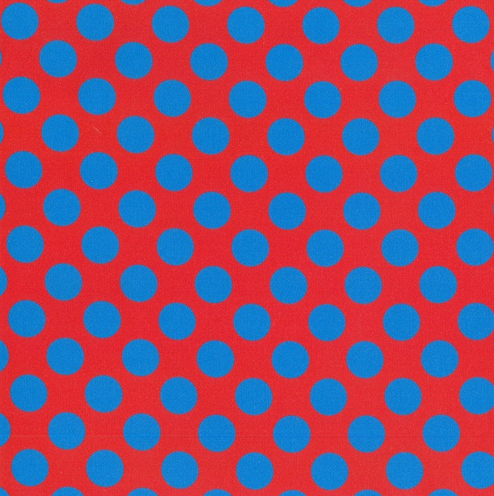 Blockstar Lollipop Fabric Spot Block BF-70 Red/Blue