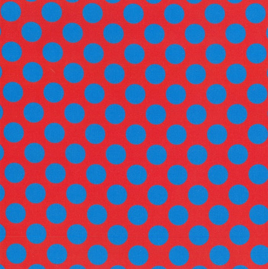 Blockstar Lollipop Fabric Spot Block BF-70 Red/Blue