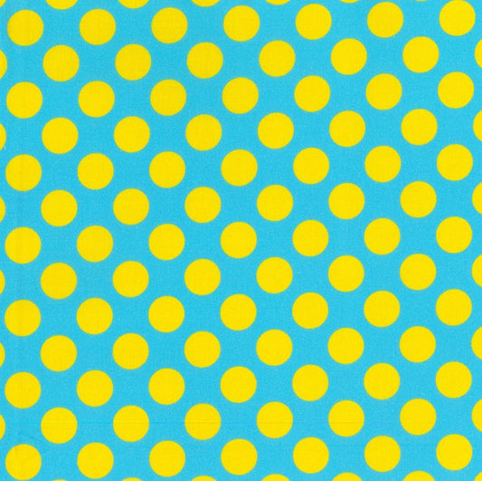 Blockstar Lollipop Fabric Spot Block BF-75 Blue/Yellow