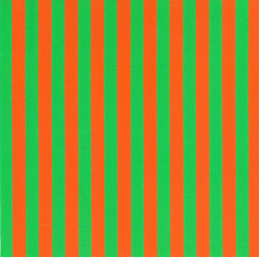 Blockstar Lollipop Fabric 1/2" Stripe Block BF-59 Orange/Green