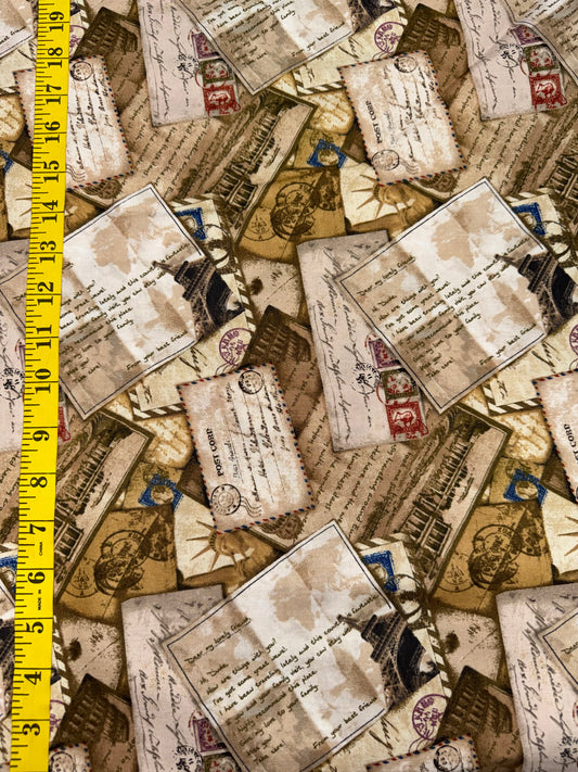 Dear Friends - Vintage Postcards Cream