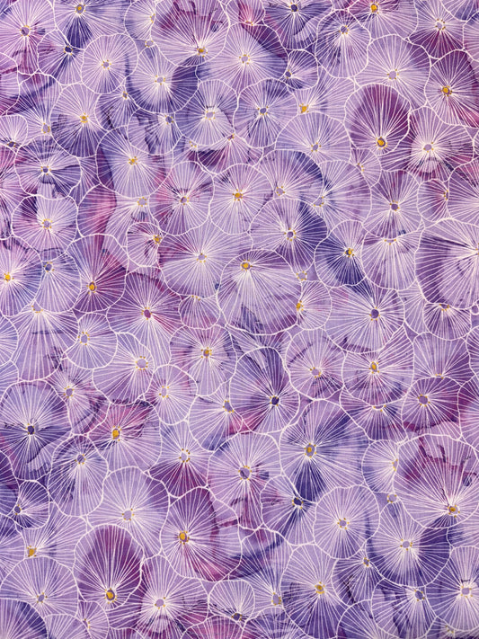 Painted Sea - Linear Bursts in Light Violet