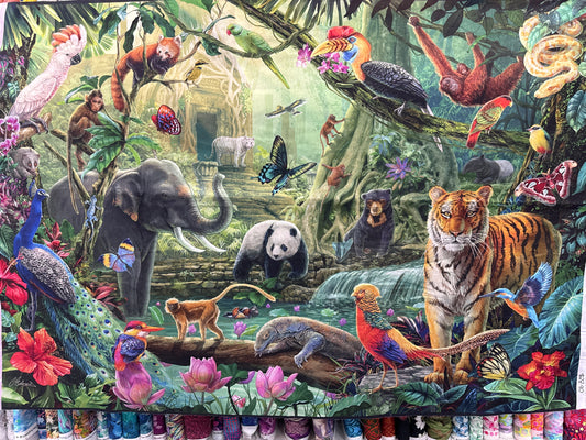 Carlie Edwards Tropical Jungle Panel DV6009