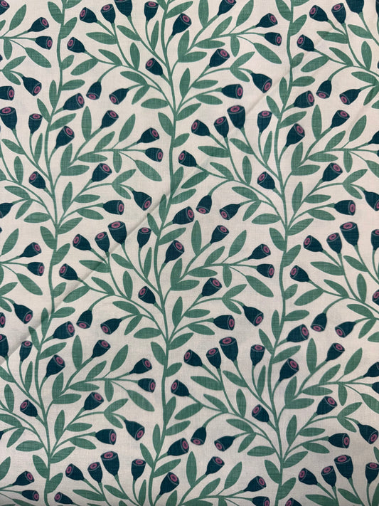 Botanicals - Leaves and gumnuts on a cream background