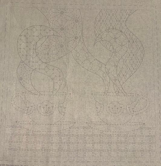 DV4265 Sashiko Teatime Panel in Natural