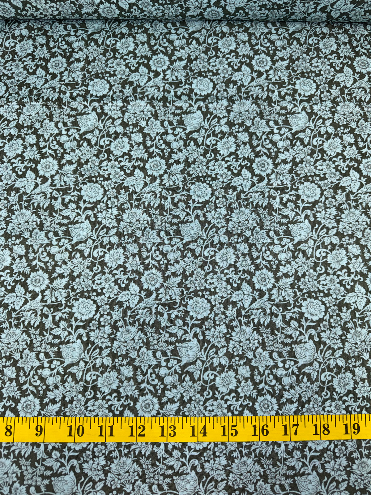 Liberty Fabrics - The Artist's Home Collections - Kelmscott Silhouette Teal