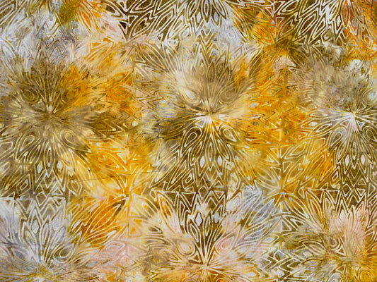 Batik Earth BA-1962 Yellow and Browns