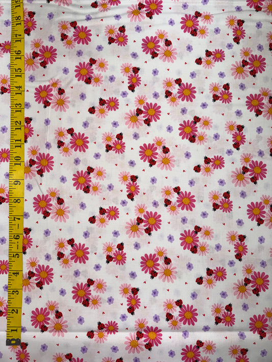Little Ladies - Pink Daisies and Ladybugs