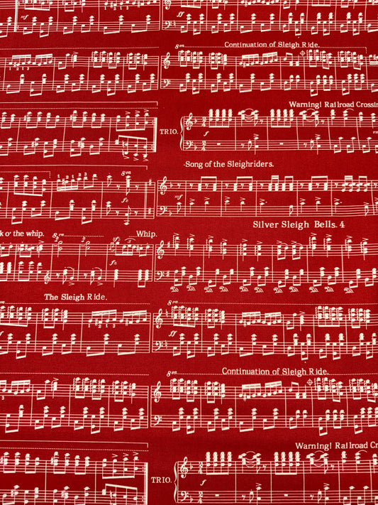 Classic Christmas Sheet Music - Red