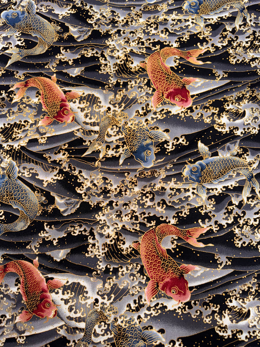 Japanese Zakura Black Koi Fish