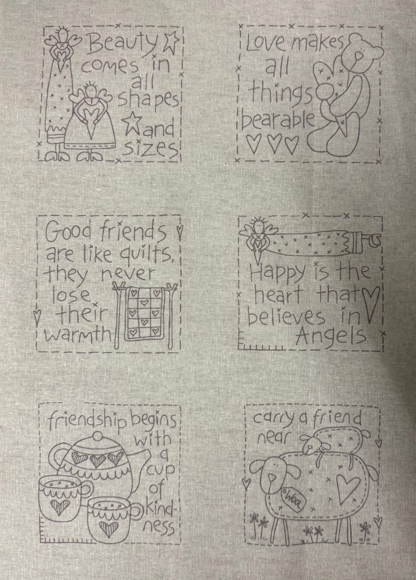 DV7640 Sweet Sentiments Stitchery