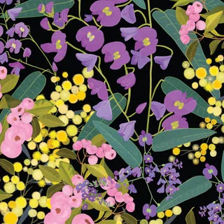 Robyn Hammond Australiana Wideback 108" - Purples