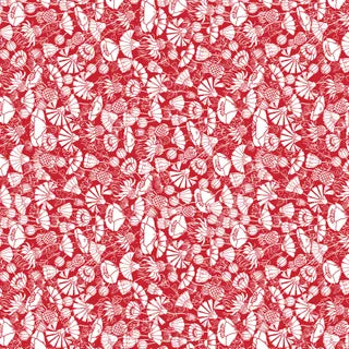 DV7610 Herbaria White Floral on Red.