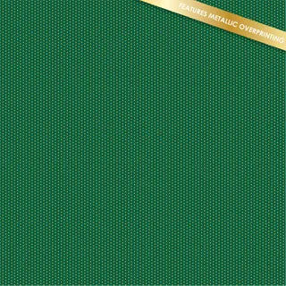 Christmas Fundamentals Pinpricks Green - Gold Metallic DVC1203
