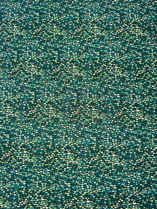 Prehistoric Dinosaurs -Green Spotty Background