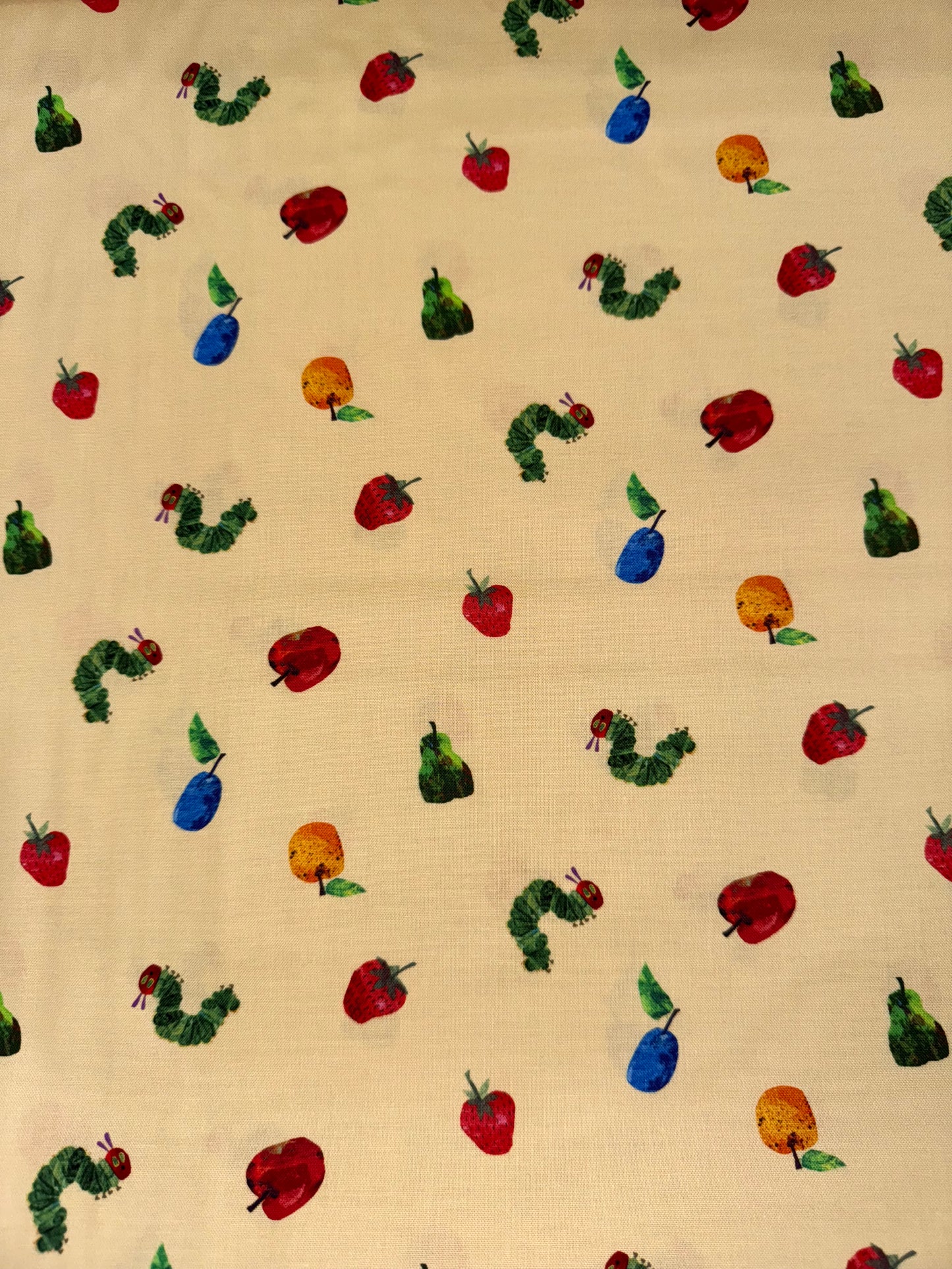 Very Hungry Caterpillar - Snack Time on Yellow Background