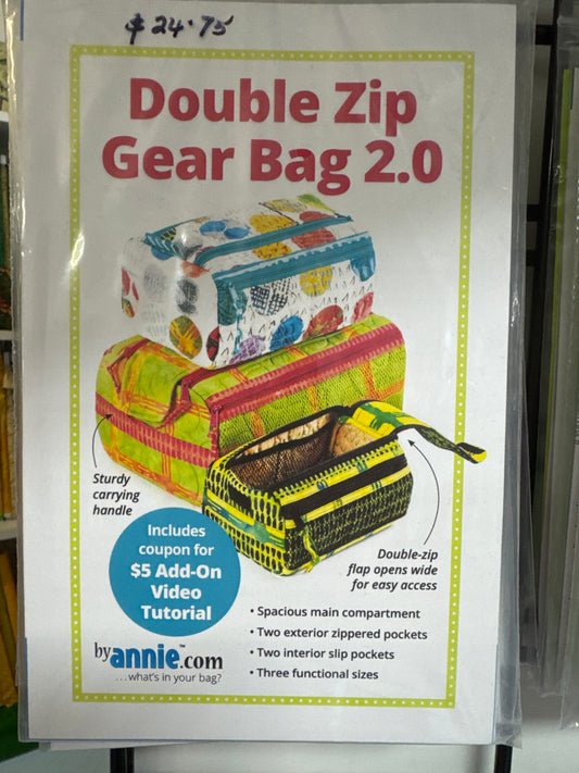 By Annie Pattern - Double Zip Gear Bag 2.0
