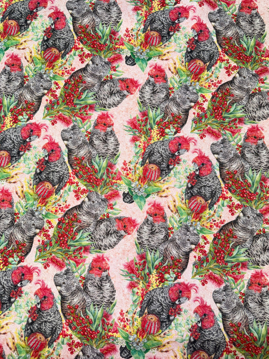 DV7046 Kayla Reay Australian Birds on a Pink Background